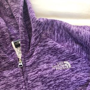 Girls' North Face Fleece Full Zip Hoodie Size L